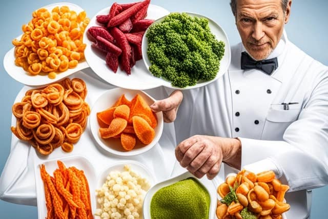 Freeze Drying: Natural Preservation: A chef with a bunch of different items he has freeze dried